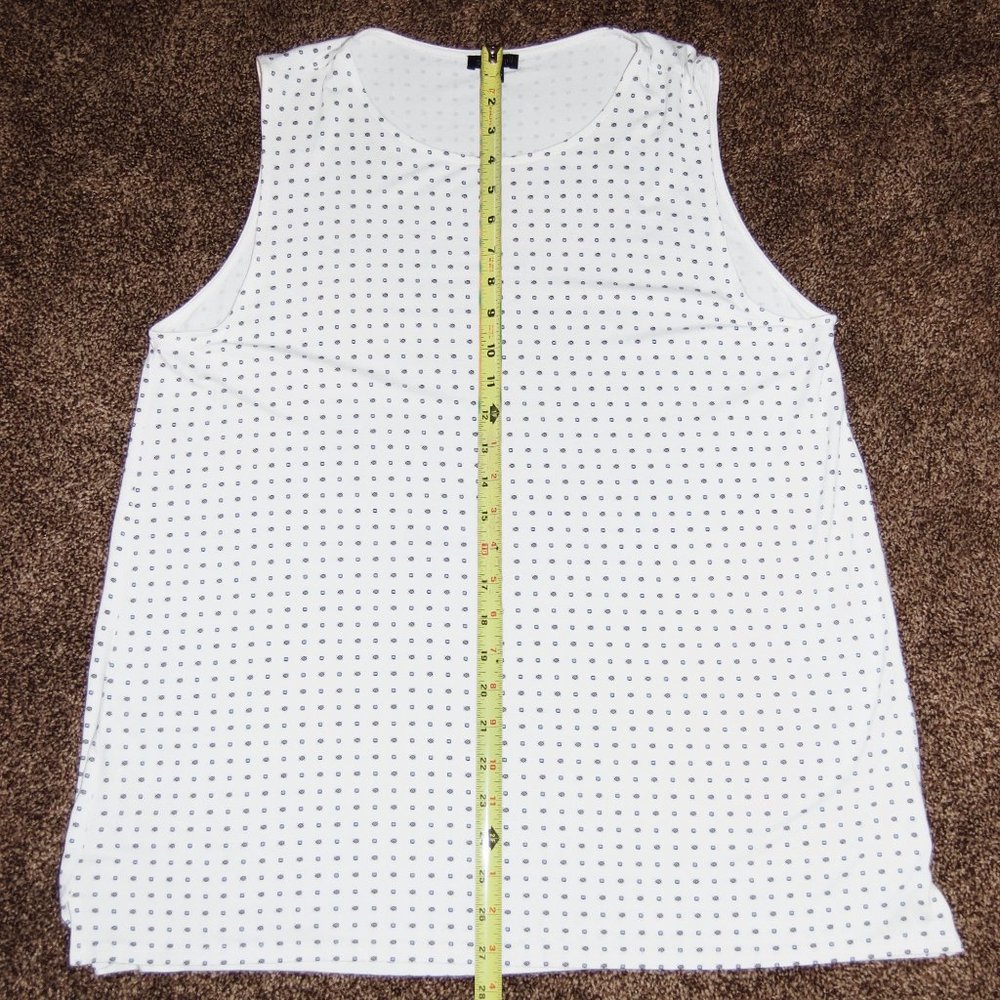 J. Jill Wearever Collection White Sleeveless LARGE